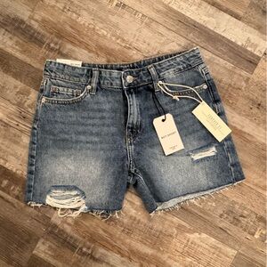 🆕 Forever 21 Kids Distressed Denim Boy Shorts | Girls 11/12 | NWT